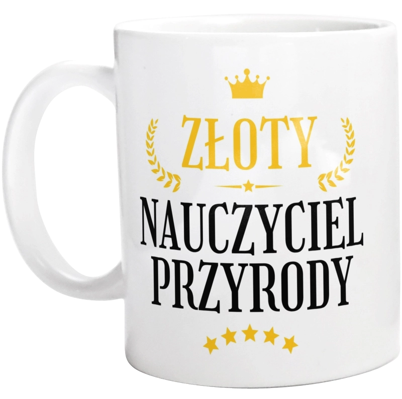 Złoty Nauczyciel Przyrody - Kubek Biały