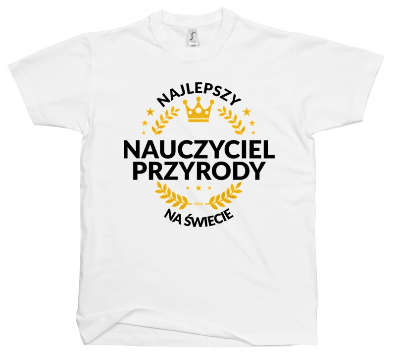 Najlepszy Nauczyciel Przyrody Na Świecie - Męska Koszulka Biała