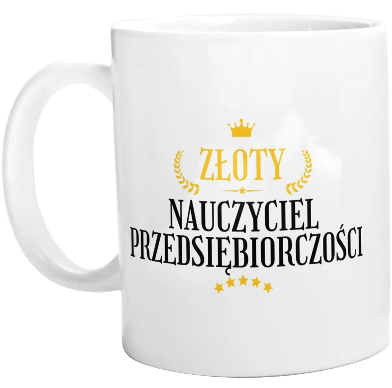 Złoty Nauczyciel Przedsiębiorczości - Kubek Biały