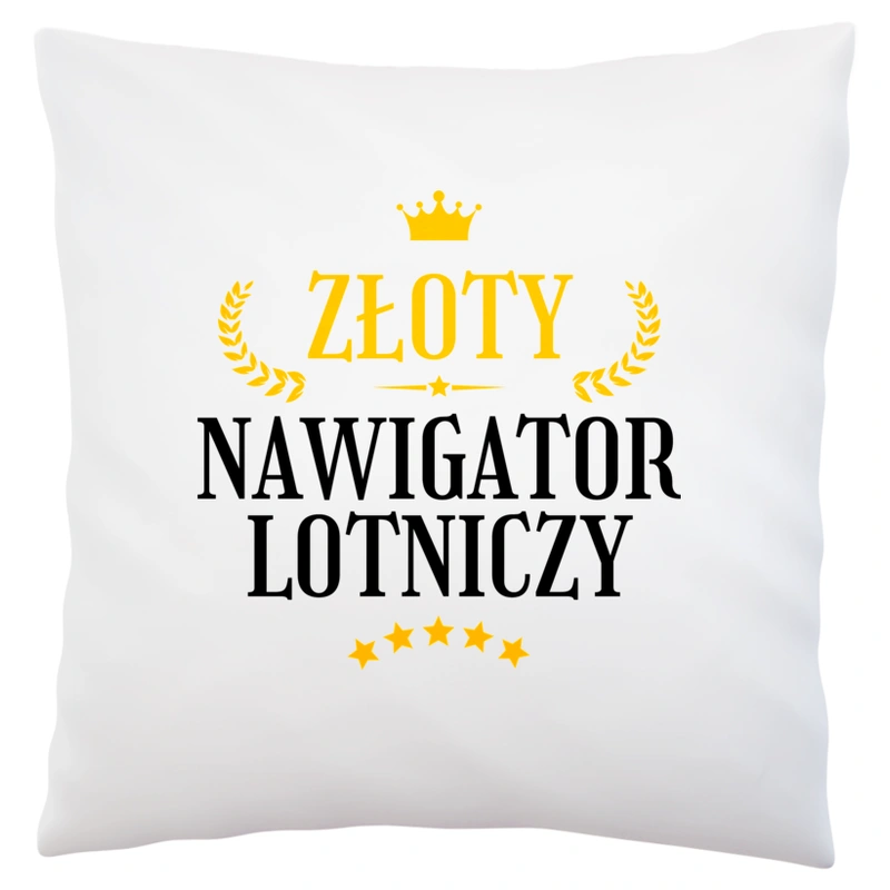 Złoty Nawigator Lotniczy - Poduszka Biała