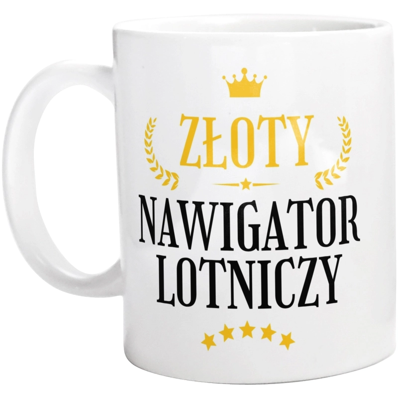 Złoty Nawigator Lotniczy - Kubek Biały