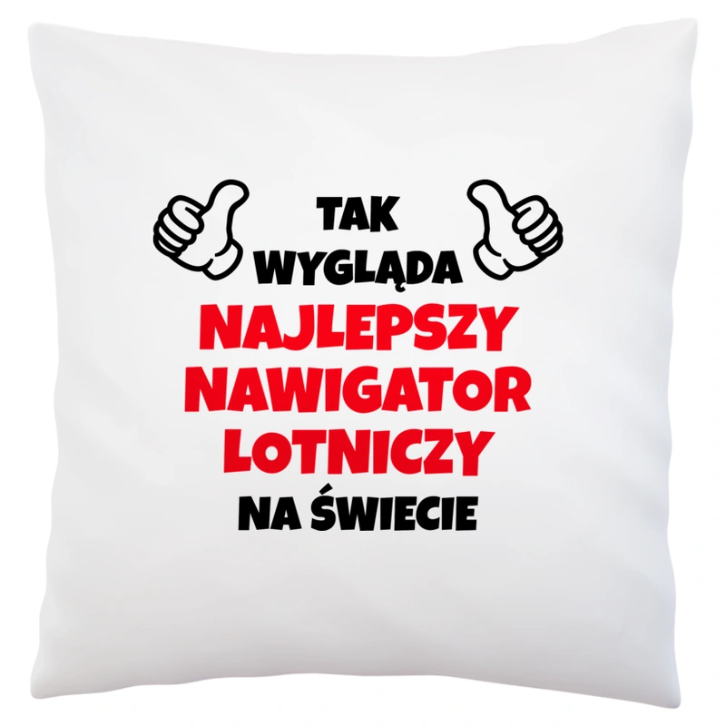 Tak Wygląda Najlepszy Nawigator Lotniczy Na Świecie - Poduszka Biała