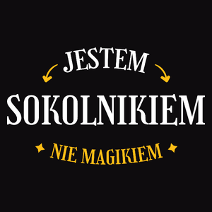 Jestem Sokolnikiem Nie Magikiem - Męska Koszulka Czarna