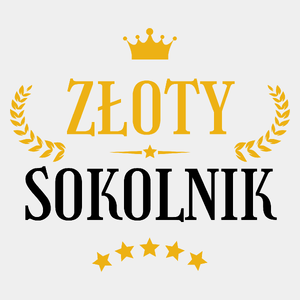 Złoty Sokolnik - Męska Koszulka Biała