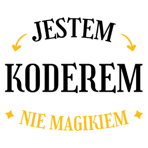 Jestem Koderem Nie Magikiem - Kubek Biały