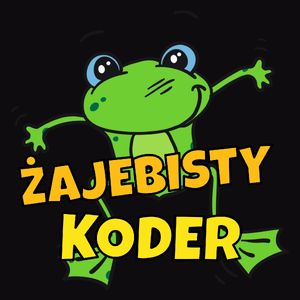 Żajebisty Koder - Męska Koszulka Czarna