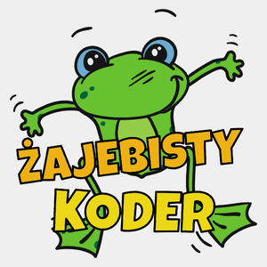 Żajebisty Koder - Męska Koszulka Biała