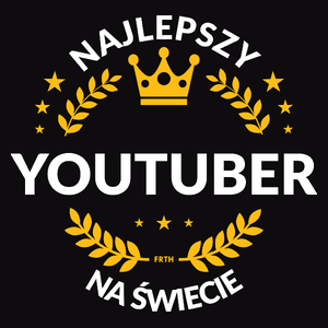 Najlepszy Youtuber Na Świecie - Męska Koszulka Czarna