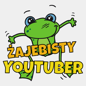 Żajebisty Youtuber - Męska Koszulka Biała