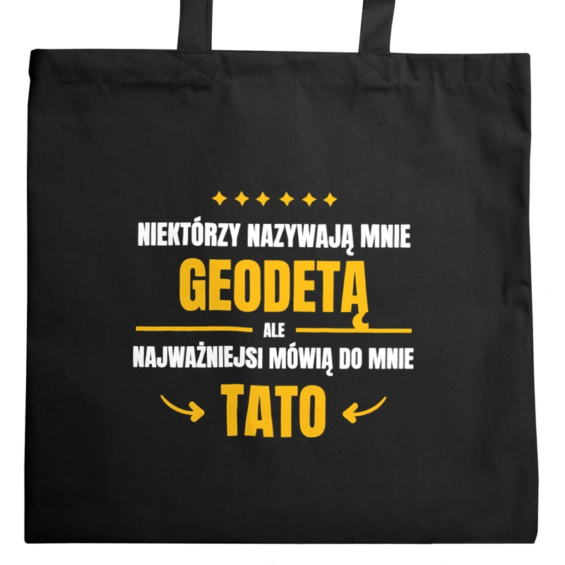 Tata Geodeta - Torba Na Zakupy Czarna