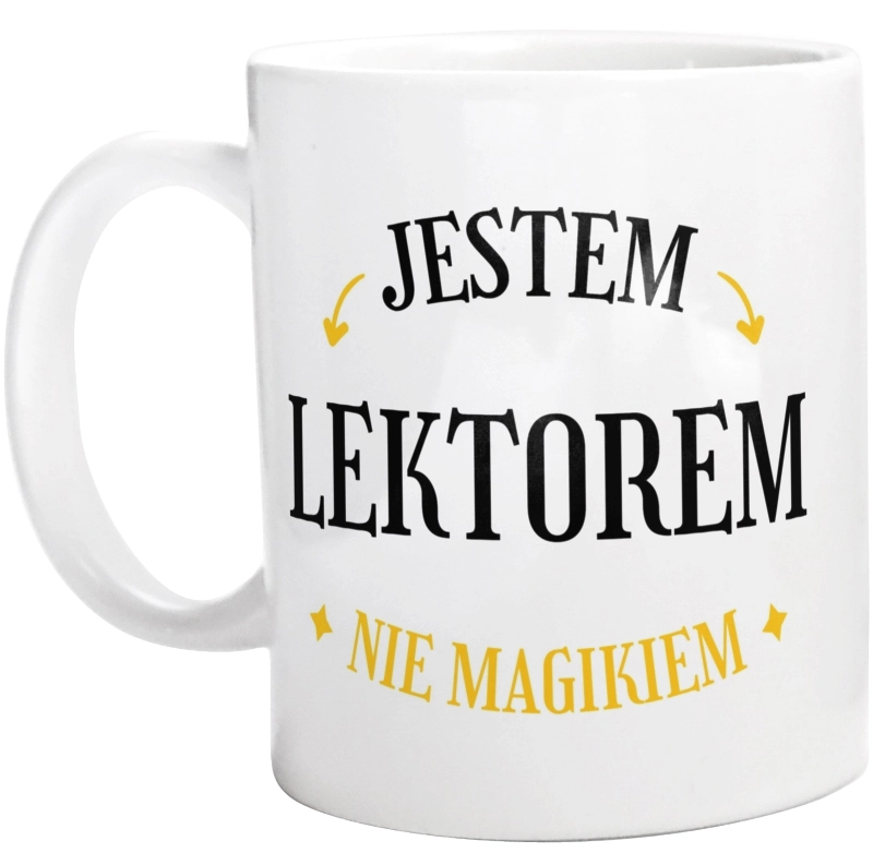 Jestem Lektorem Nie Magikiem - Kubek Biały