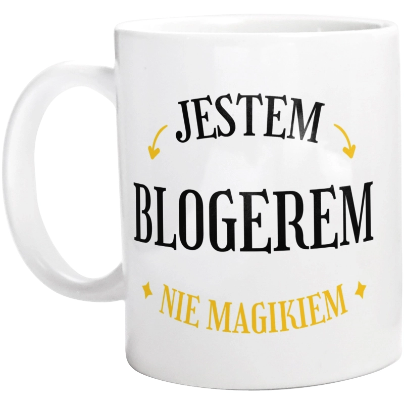 Jestem Blogerem Nie Magikiem - Kubek Biały