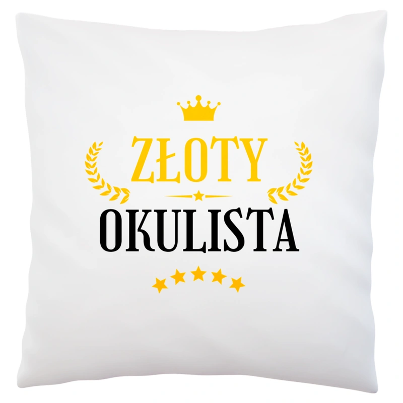 Złoty Okulista - Poduszka Biała