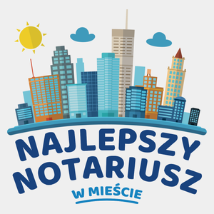 Najlepszy Notariusz W Mieście - Męska Koszulka Biała