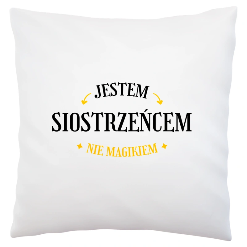 Jestem Siostrzeńcem Nie Magikiem - Poduszka Biała