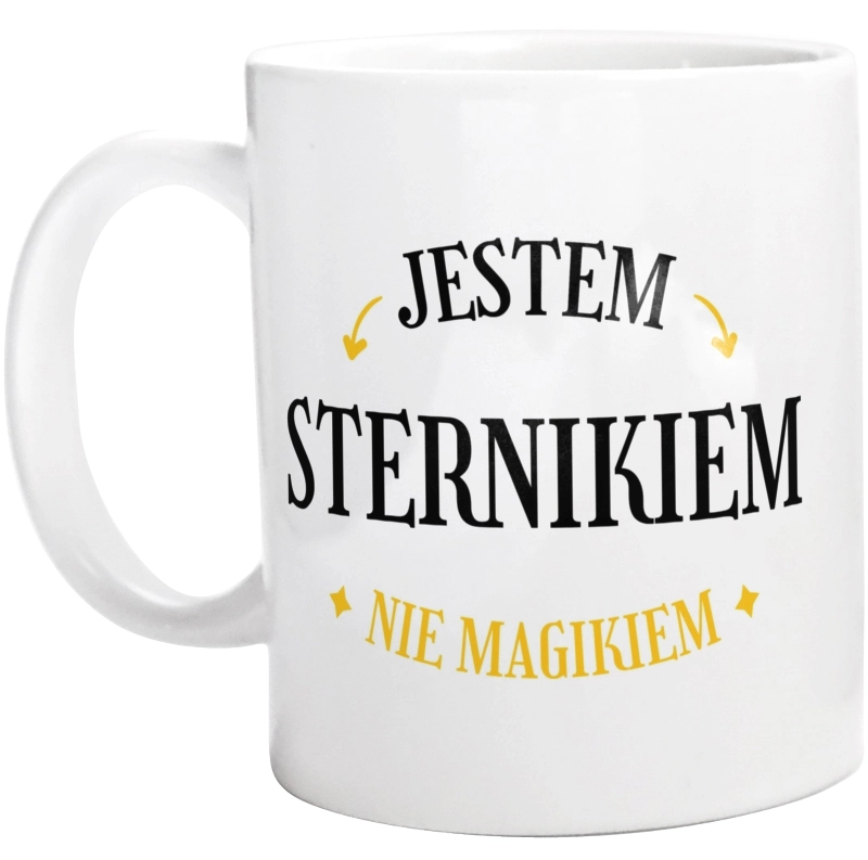 Jestem Sternikiem Nie Magikiem - Kubek Biały