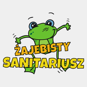 Żajebisty Sanitariusz - Męska Koszulka Biała