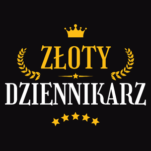 Złoty Dziennikarz - Męska Koszulka Czarna