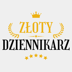 Złoty Dziennikarz - Męska Koszulka Biała