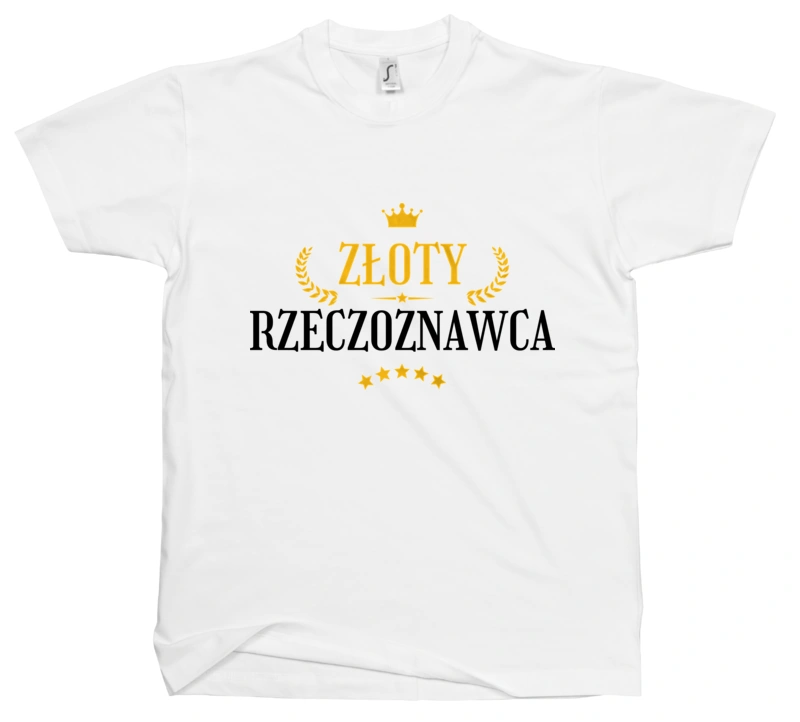 Złoty Rzeczoznawca - Męska Koszulka Biała