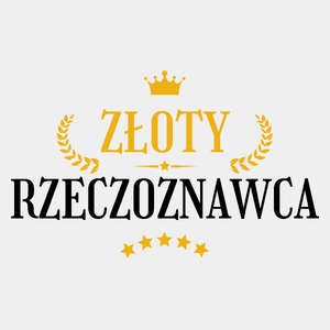 Złoty Rzeczoznawca - Męska Koszulka Biała