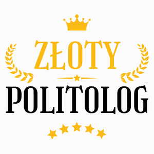 Złoty Politolog - Poduszka Biała