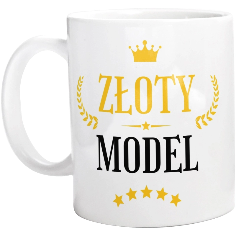 Złoty Model - Kubek Biały