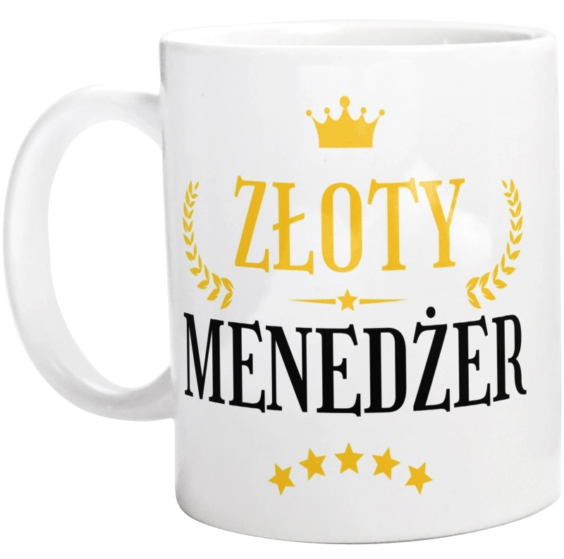 Złoty Menedżer - Kubek Biały