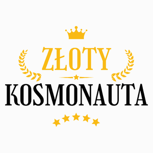 Złoty Kosmonauta - Poduszka Biała