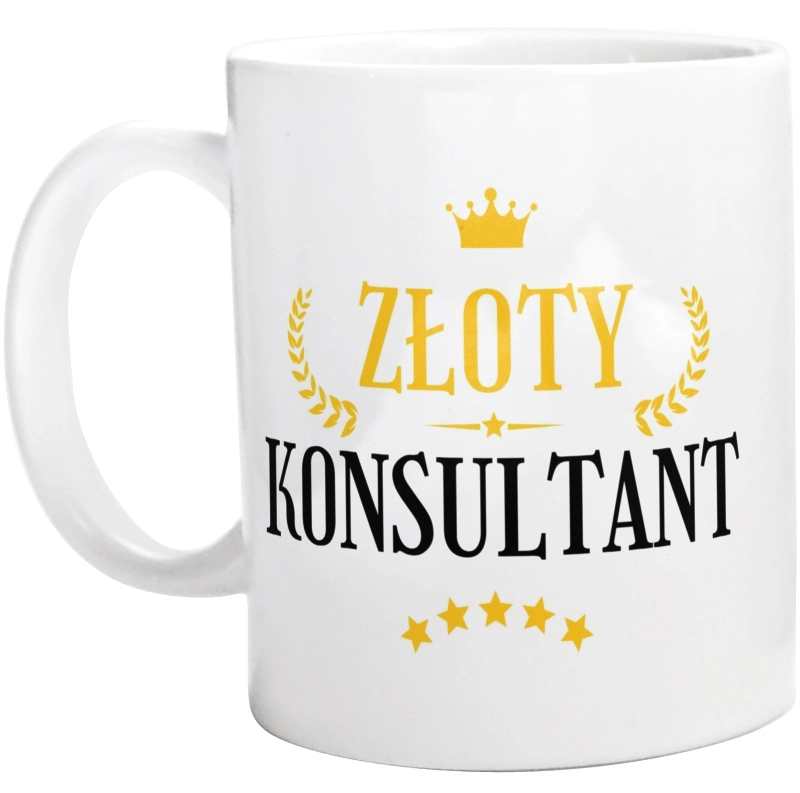 Złoty Konsultant - Kubek Biały