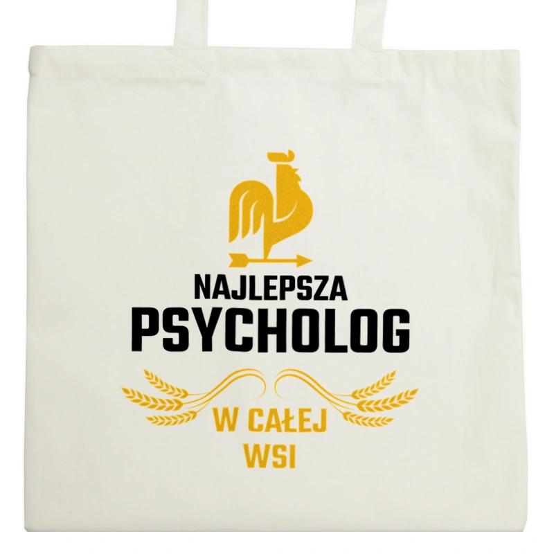 Najlepsza Psycholog W Całej Wsi - Torba Na Zakupy Natural