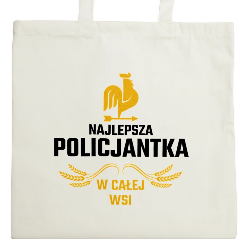 Najlepsza Policjantka W Całej Wsi - Torba Na Zakupy Natural