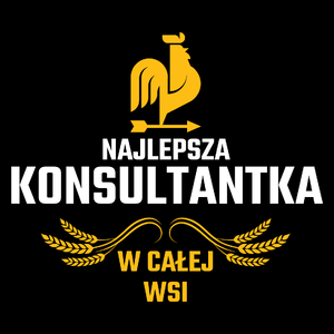 Najlepsza Konsultantka W Całej Wsi - Torba Na Zakupy Czarna