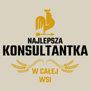 Najlepsza Konsultantka W Całej Wsi - Torba Na Zakupy Natural