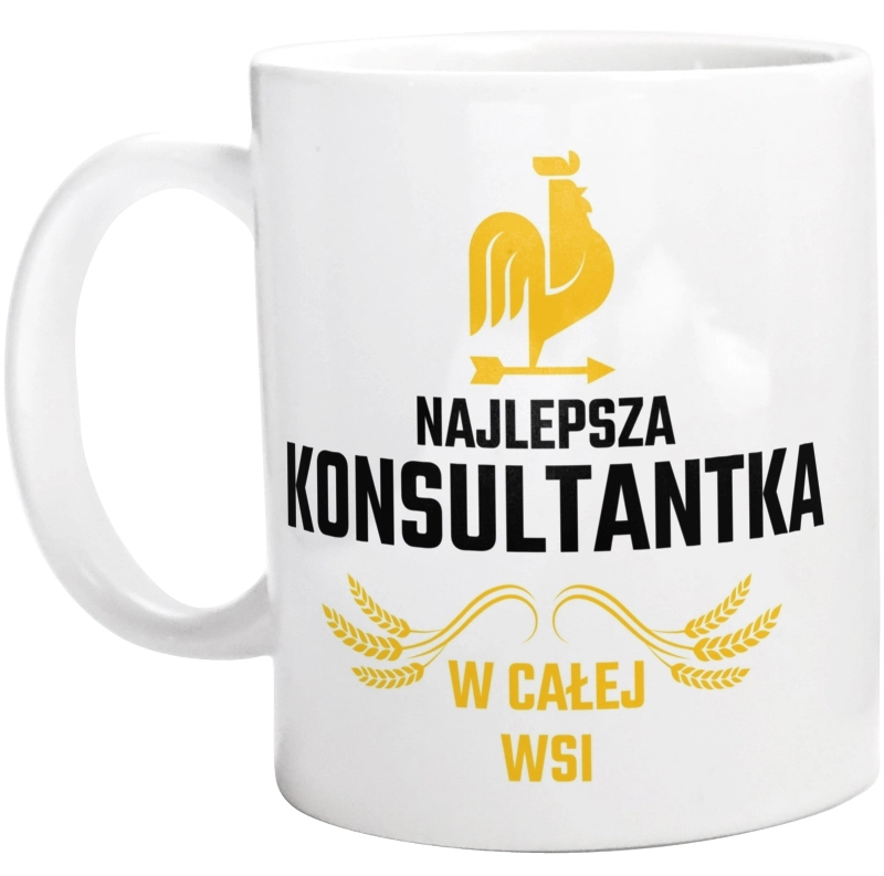 Najlepsza Konsultantka W Całej Wsi - Kubek Biały