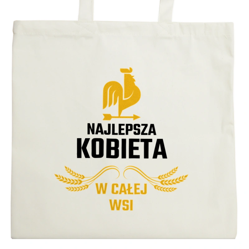 Najlepsza Kobieta W Całej Wsi - Torba Na Zakupy Natural