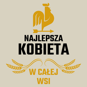 Najlepsza Kobieta W Całej Wsi - Torba Na Zakupy Natural