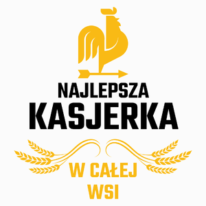 Najlepsza Kasjerka W Całej Wsi - Poduszka Biała