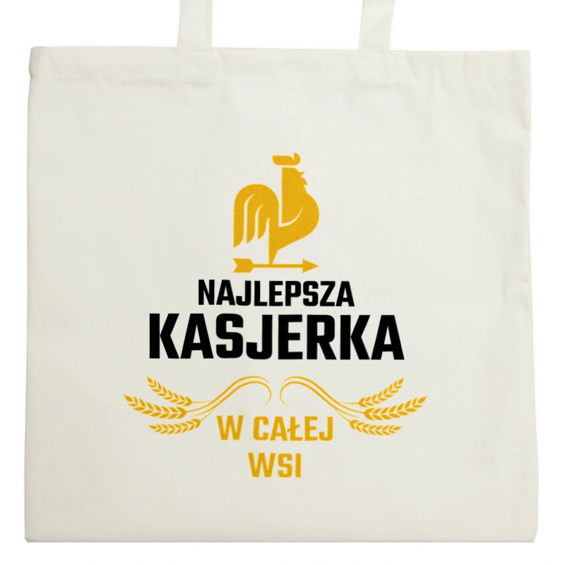 Najlepsza Kasjerka W Całej Wsi - Torba Na Zakupy Natural