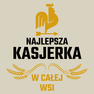 Najlepsza Kasjerka W Całej Wsi - Torba Na Zakupy Natural