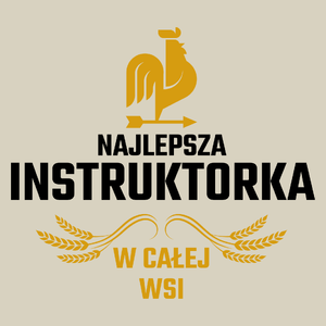 Najlepsza Instruktorka W Całej Wsi - Torba Na Zakupy Natural