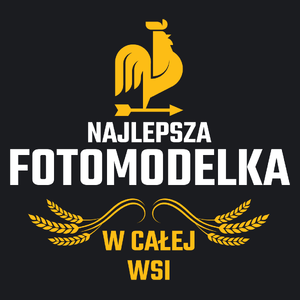 Najlepsza Fotomodelka W Całej Wsi - Damska Koszulka Czarna