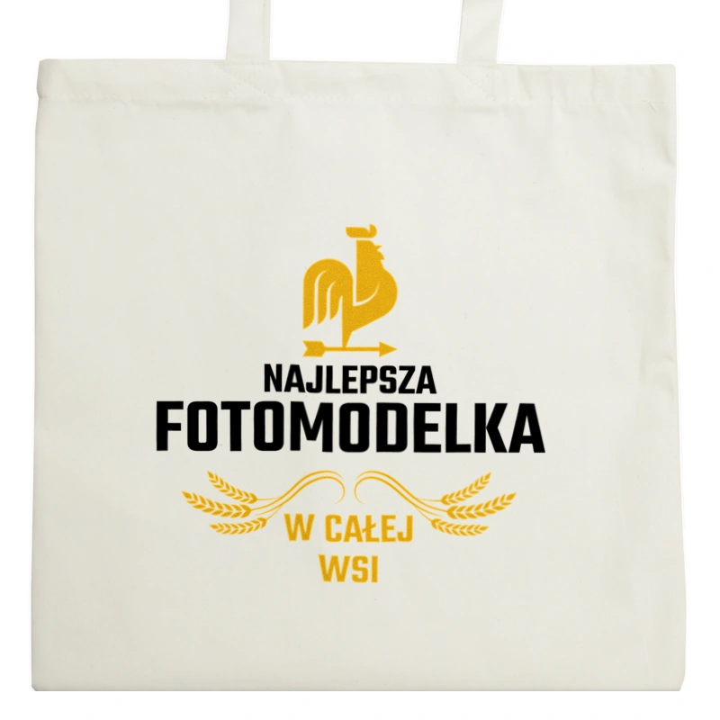 Najlepsza Fotomodelka W Całej Wsi - Torba Na Zakupy Natural