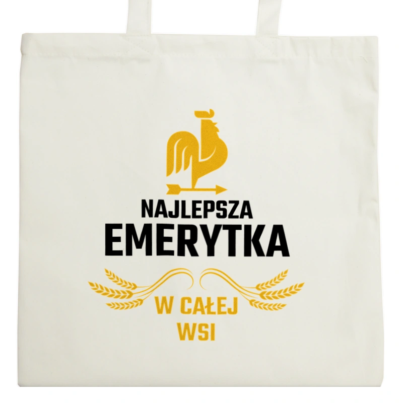 Najlepsza Emerytka W Całej Wsi - Torba Na Zakupy Natural