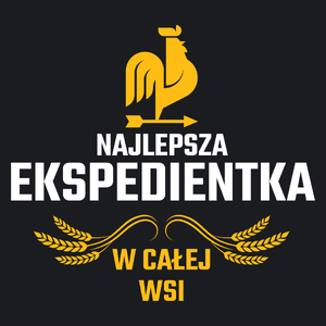 Najlepsza Ekspedientka W Całej Wsi - Damska Koszulka Czarna