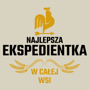 Najlepsza Ekspedientka W Całej Wsi - Torba Na Zakupy Natural