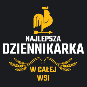 Najlepsza Dziennikarka W Całej Wsi - Damska Koszulka Czarna