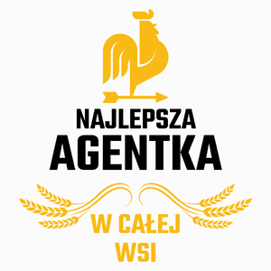 Najlepsza Agentka W Całej Wsi - Poduszka Biała