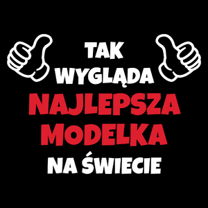 Tak Wygląda Najlepsza Modelka Na Świecie - Torba Na Zakupy Czarna