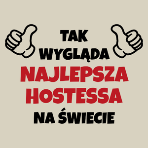 Tak Wygląda Najlepsza Hostessa Na Świecie - Torba Na Zakupy Natural